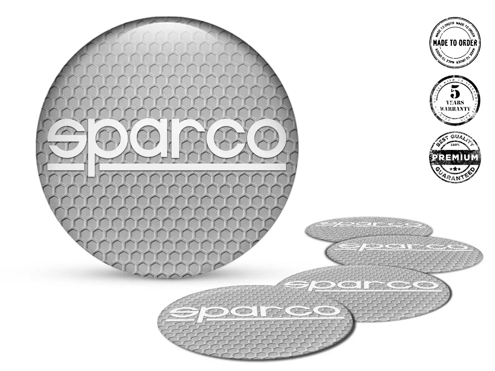 Sparco Epoxy Dome Sticker Logo Harzfelgen-Aufkleber